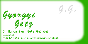 gyorgyi getz business card